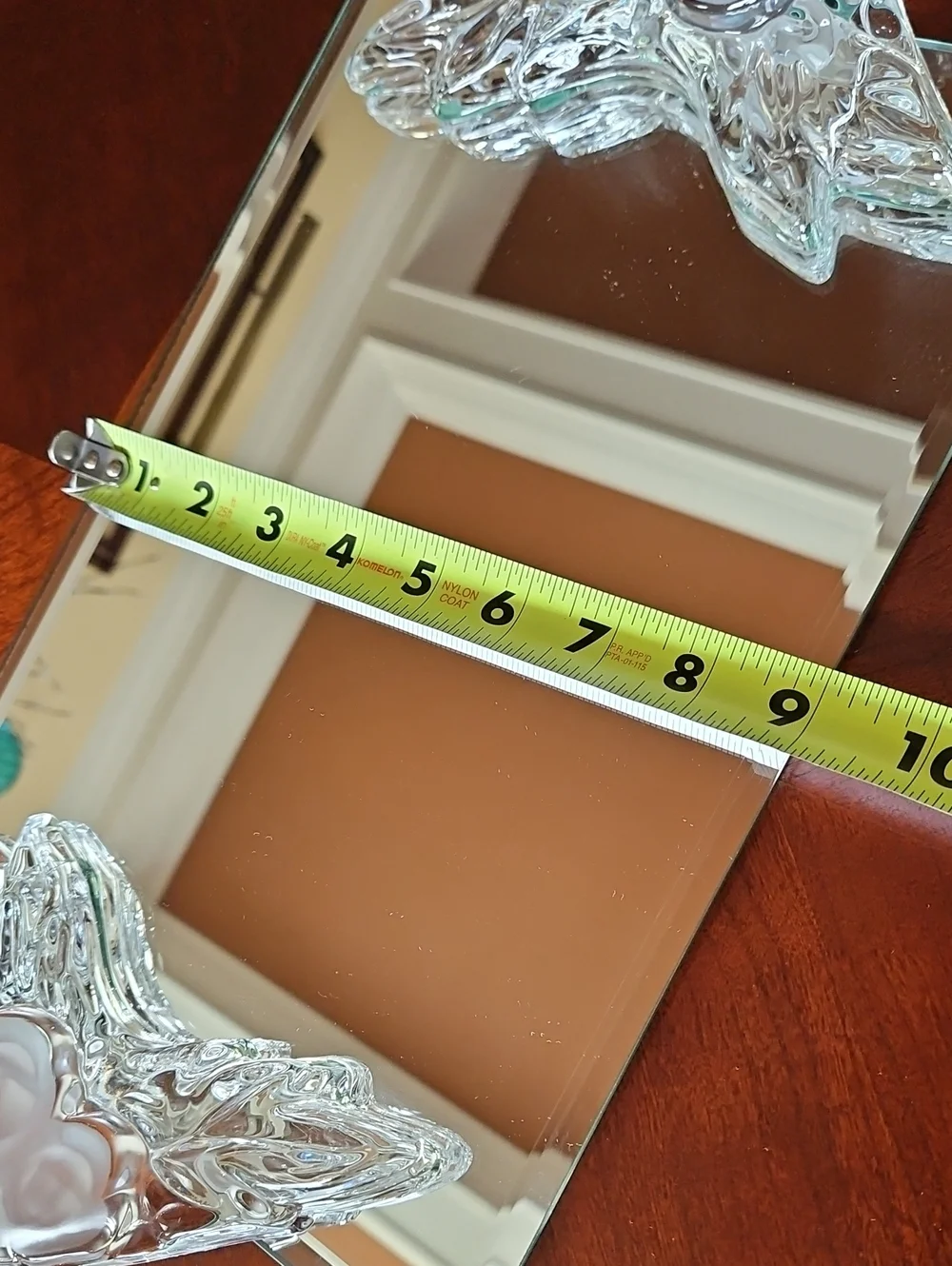 Studio Crystal by Studio Silversmiths 4-Pc Vintage Vanity Set Frosted Rose